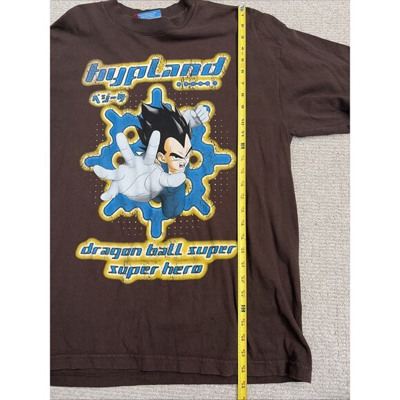 RARE HYPLAND x DRAGON BALL SUPER MOVIE VEGETA T-SHIRT MENS SZ LARGE goku piccolo - Picture 6 of 7